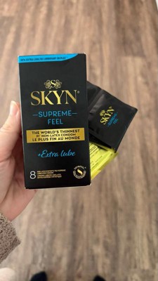 SKYN Supreme Feel + Extra Lube Non-Latex Lubricated Condoms