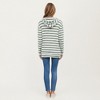 Anna-Kaci Women’s Striped Ribbed Knit Hoodie Top with Soft Textured Fabric Long Sleeves and Kangaroo Pocket Tunic-Length Design - 4 of 4