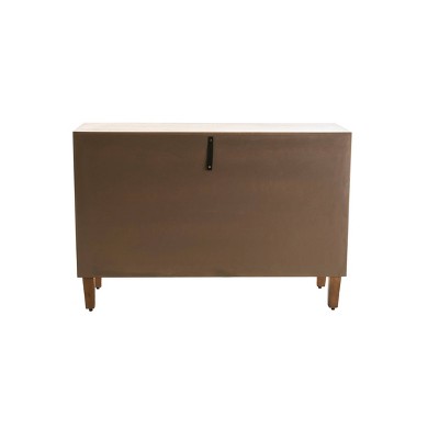Sawyer Brown Ash Wood 3-Door Storage Cabinet