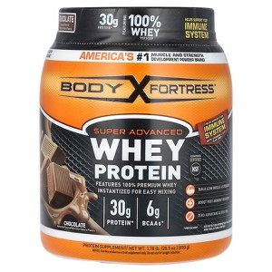 Body Fortress Super Advanced Whey Protein, Chocolate , 1.78 lb (810 g) - 1 of 2