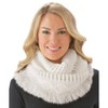 Collections Etc Soft Winter Infinity Fringe Scarf - 3 of 3