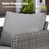 XIZZI Patio Furniture Set 7 Pieces Outdoor Conversation Sets Wicker Sectional Couch Set with Chairs for Garden Backyard Porch - 4 of 4