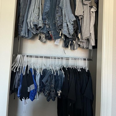 Hanging closet rod online extension