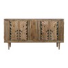 Treasure Trove Accents 4 Door Credenza Leoti Warm Brown/Black - 2 of 4