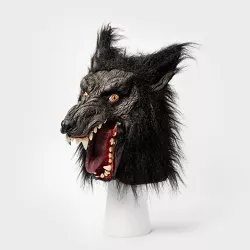 Adult Black Wolf Halloween Costume Mask - Hyde & EEK! Boutique™