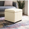 Maiden Square Tufted Storage Ottoman - HUD8231 - Safavieh Couture - 2 of 4