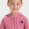 Toddler Girls' Zip-Up French Terry Hoodie - Cat & Jack™ - 2 of 4