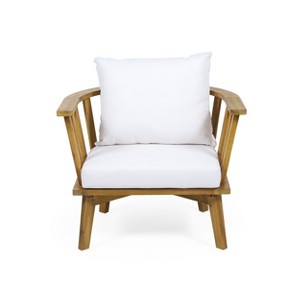 Ridstar Outdoor Patio Club Chairs For Garden & Backyard-White - 1 of 4