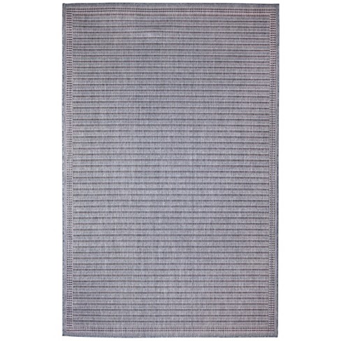 Carmel Navy Bordered Non-Slip Indoor Area Rug 2' x 5' / Navy