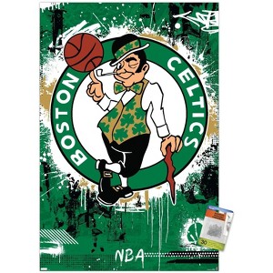 Trends International NBA Boston Celtics - Maximalist Logo 23 Unframed Wall Poster Prints - 1 of 4