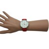 Olivia Pratt Faux Red Leather Sailing Boats Dial Women Watch - 4 of 4