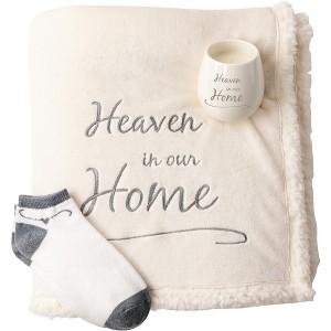 Pavilion Gift Company - Heaven - 42" x 50" Lined, Royal Plush Blanket Gift Set - Throw Blankets - 1 of 4