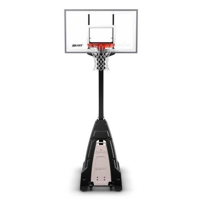 Spalding 54" Glass Portable BEAST basketball hoop