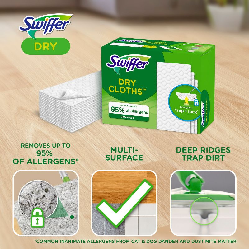 Swiffer Sweeper Dry Refills - Unscented, 4 of 13