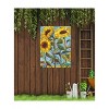 Cottage Garden West of The Wind Super Colossal Yellow, Green, Blue 40 x 30 Inch Waterproof Gallery Wrapped Canvas, Outdoor Garden, Yard, Patio All - 2 of 2