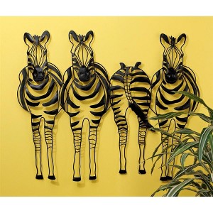 Design Toscano Static Stripes Sculptural Zebra Wall Frieze - 1 of 3