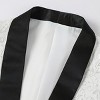Cloudstyle Mens Floral Jacquard Dress Suit Jacket one Button Print Tux Blazer Sport White Coat - 4 of 4