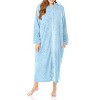 Just Love Womens Plush Zipper Lounger Solid Robe | Long Bathrobe Duster - 2 of 2