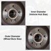 Unique Bargains Aluminum Alloy Car Auto Hub Centric Rings Wheel Bore Center Spacer Silver Tone 4 Pcs - image 4 of 4