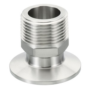 Unique Bargains 304 Stainless Steel Food Beverage Dairy Pipe Fittings Male Thread TC Tri Clamps Adaptor - 1 of 4