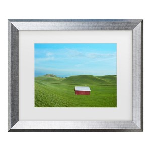 Trademark Fine Art - James McLoughlin Barn Scene VI Matted Framed Art - 1 of 4