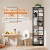 TackView 360°Rotating Bookshelf, 54''Tall Metal Spinning Bookshelf Tower,Industrial Revolving Bookcase Organizer for Home Office - 2 of 4