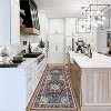 Washable Vintage Floral Area Rug, Traditional Low Pile Carpet, Stain Resistant Non Slip Rug for Living Room, Bedroom, Dining Room, and Office - 3 of 4