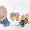 Simply Sage Market Women's Colorful Flower Bouquet Short Sleeve Graphic Tee - 3 of 3
