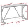 NicBex 4-Piece Bar Table Set for 3 Industrial Breakfast Table with Power Outlet and 3 Upholstered Bar Stools for Living Room - 3 of 4