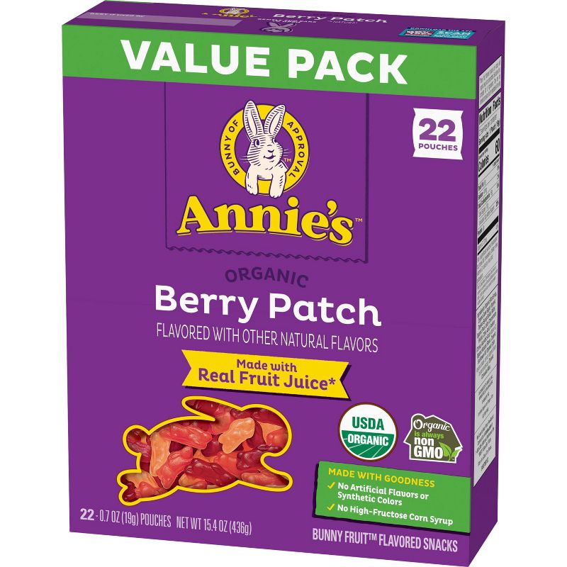 Annie&#39;s Berry Patch Fruit Snacks - 15.4oz/22ct, 4 of 12