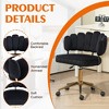 MOONMISS Velvet Home Office Desk Chair, Wheels Swivel Height Adjustable Swivel Task Chair for Home Office - 3 of 4
