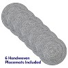 Two Tone Cotton 15" Round Woven Placemat Sets by Sweet Home Collection™ - 2 of 4