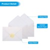 Unique Bargains Shimmer V Flap Glue Sealing DIY Projects Greeting Card Envelopes 100 Pcs - 3 of 4