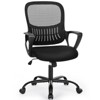 NicBex Adjustable Office Chair Modern Nylon Mesh Ergonomic Computer Chair Executive Chair with Casters and Fixed Armrests for Office, Study, Black - 4 of 4