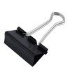 Unique Bargains 12PCS 40mm Width Black Metal Office Binder Clips Clamps - 3 of 4