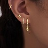 Small Gold Huggie Hoop Earrings Set for Women Men Hypoallergenic 14K Plated Stack Cartilage Earrings, Multiple Piercing - 2 of 4