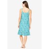 Dreams & Co. Plus Size Sleeveless Knit Chemise Sleepshirt - 3 of 4