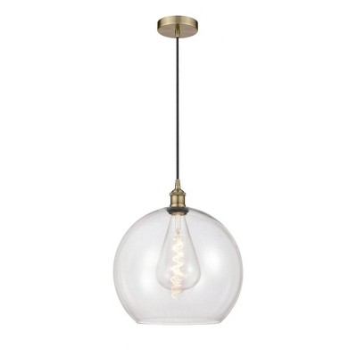 Athens - 1 Light Pendant In Industrial Style-17.38 Inches Tall and 13.75 Inches Wide