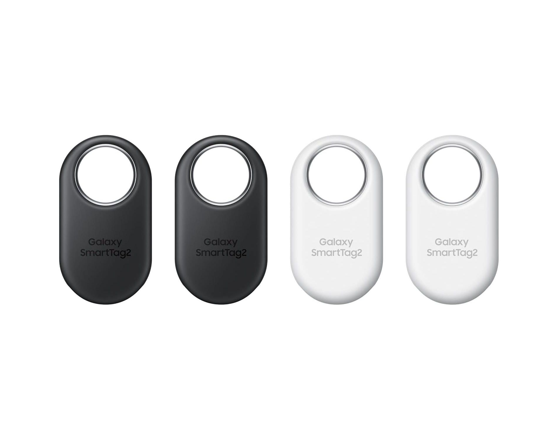 Samsung Galaxy SmartTag2 (4 Pack) Bluetooth Tracker IP67 Water & Dust Resistant Great For Luggage Keys Wallet & More 1.5 Year Battery Global Model