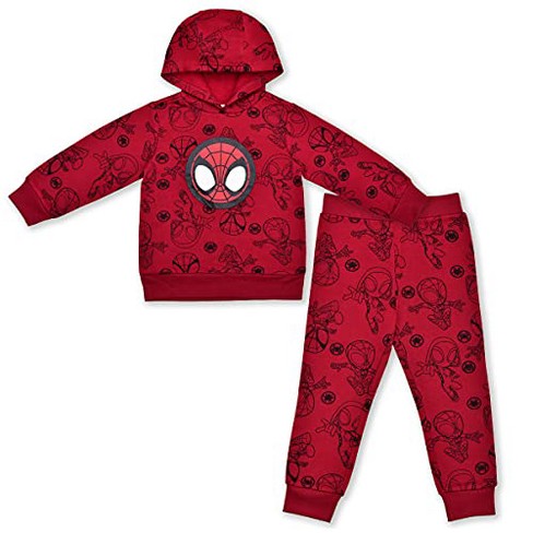 7-14 Years Kids Teens Spiderman Pullover Hoodies Sweatpants 2 Piece Outfit  Set Jogging Tracksuit Set Gifts