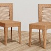 Set of 2 Stacking Rattan Side Chairs – Lightweight, Durable, and Weather-Resistant Outdoor Seating for Patio, Garden, or Balcony-Coolbibila - 2 of 4