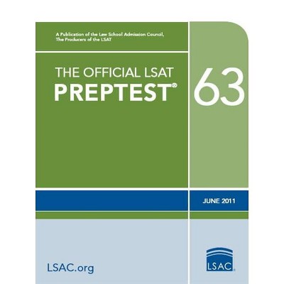 The Official LSAT Preptest 63 - (Official LSAT PrepTest) by  Law School Admission Council (Paperback)