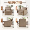 CAVINAS Swivel Barrel Accent Chair With 360 Degree Rotation, High-Density Foam Cushion, Soft Fabric Upholstery - 4 of 4