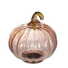 Whisen Set of 8, 4x4x5" Glass Pumpkin, Pumpkin Ornament Decor for Harvest Festival Fall Festival, Thanksgiving - 3 of 4