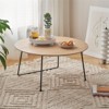 RISOKEYS American Minimalist Modern Coffee Table - Designer Table for Small Apartment Living Room, Stylish Internet Celebrity Home Decor-White - 4 of 4