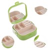 Unique Bargains Square Multi-Function with Mirror Jewelry Box Jewelry Organizer 1 Pc - 3 of 4