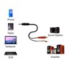 SatelliteSale Auxiliary 3.5mm Audio Jack to 2 RCA Digital Stereo Composite Aux Cable Universal Wire PVC Black Cord - 3 of 4