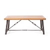 NicBex Outdoor Dining Table,Square/Rectangular Patio Table with Acacia Wood Top for 3-4 Person,Outdoor Furniture - 4 of 4