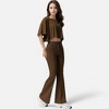Anna-Kaci Active Women's High Waist Flare Athletic Pants with Drawstring Waist - 3 of 4