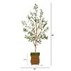 Nearly Natural 50-in Olive Artificial Tree in Metal Planter - 2 of 4